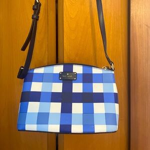Kate Spade Blue and White Crossbody/ Shoulder Bag